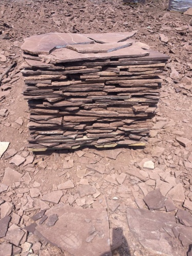 Плитняк лемезит бордовый для цоколя 1,5-2 см купить в Воронеже