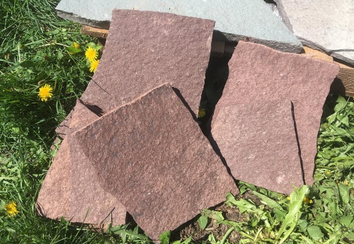 Плитняк лемезит бордовый для цоколя 1,5-2 см купить в Воронеже