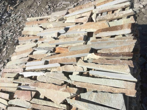 Горбушка златолит золотистый для облицовки купить в Воронеже